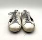 Golden Goose Men's Size 40 Leather Silver, White, and Blue Slide Sneakers image number 3
