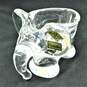 Vannes Le Chatel Art Glass ELEPHANT Crystal Trinket Dish ~ Made in France image number 1