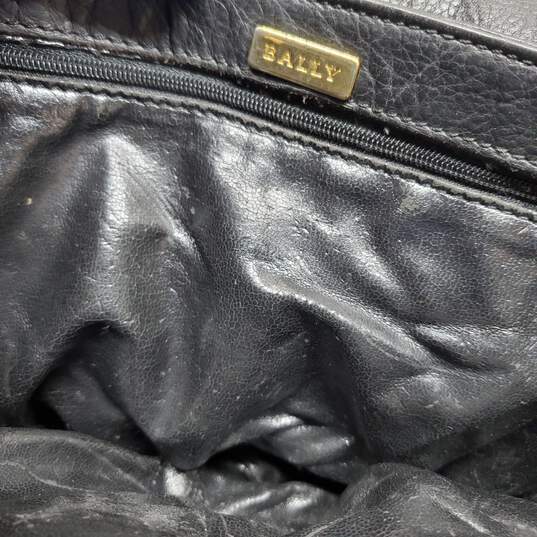 Bally Black Leather Vintage Crossbody Bag image number 4