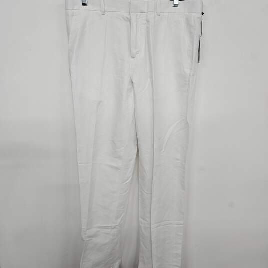 Perry Ellis Bright White Dress Pants image number 1