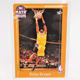 2012 Kobe Bryant Panini Math Hoops 5x7 Basketball Card LA Lakers