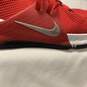 Men's Red and White Nike Ohio State Basketball Shoes Size: 11.5 image number 4