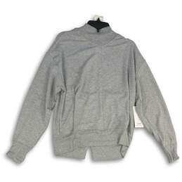 NWT Athleta Womens Gray Space Dye Long Sleeve Pullover Sweatshirt Size Small alternative image