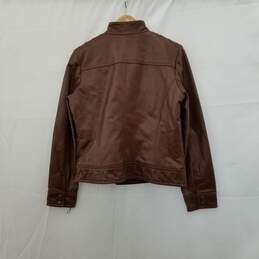 Kenneth Cole Reaction Leather Jacket Size Medium alternative image
