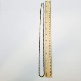 Sterling Silver Rope Chain 23in Necklace 28.5g alternative image