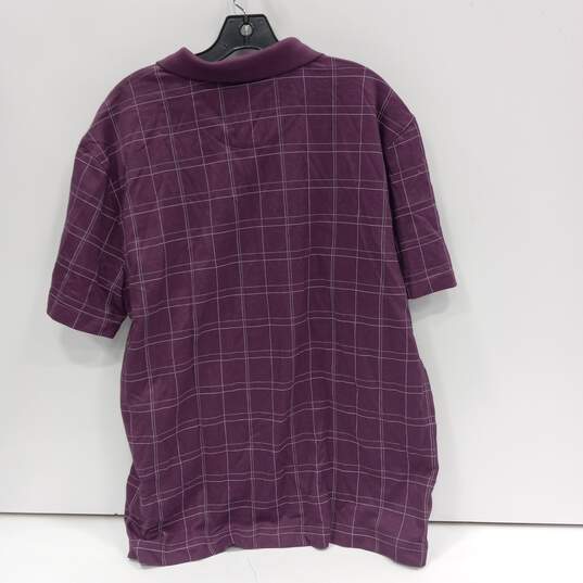 Van Heusen Purple Polo Shirt Size XL image number 2