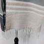 Calvin Klein Striped Fringed Scarf 12"x86" image number 2