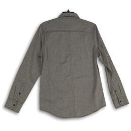 NWT Mens Gray Collared Long Sleeve Button-Up Shirt Size 38W 30LAC alternative image