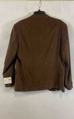 NWT Kenneth Cole Reaction Mens Brown Long Sleeve Single-Breasted Blazer Size 42 alternative image