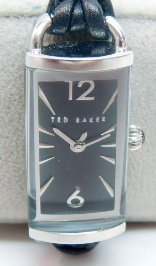 Women's Ted Baker London TE2036 Black Leather Analog Quartz Watch image number 3