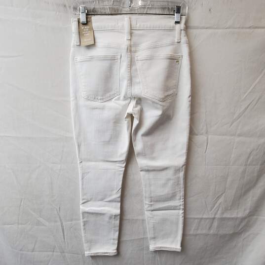 Madewell Mid Rise Skinny Crop White Jeans Size 26P image number 2