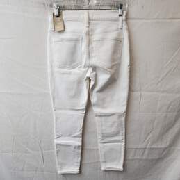 Madewell Mid Rise Skinny Crop White Jeans Size 26P alternative image