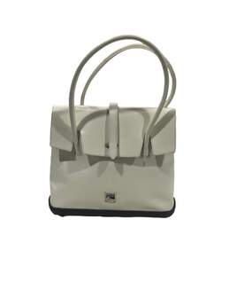 Women's White Leather Handbag