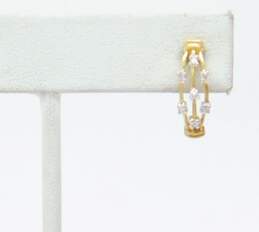 10k Yellow Gold Diamond Accent Single Post Back Earring 0.9g alternative image