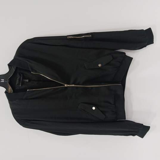 Women's Black Full Zip Jacket Sz S image number 1