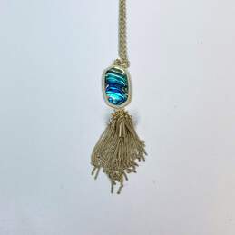 Designer Kendra Scott Gold-Tone Tassel Rayne Pendant Necklace alternative image