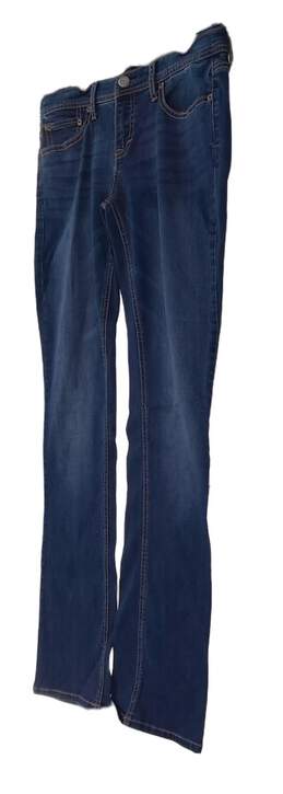 Womens Blue Medium Wash Pockets Casual Bootcut Leg Denim Jeans Size 6 alternative image