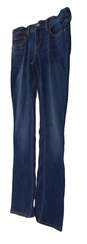 Womens Blue Medium Wash Pockets Casual Bootcut Leg Denim Jeans Size 6 image number 2