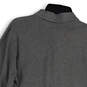 Womens Gray Long Sleeve Regular Fit Collared Button Front Polo Shirt Size L image number 4