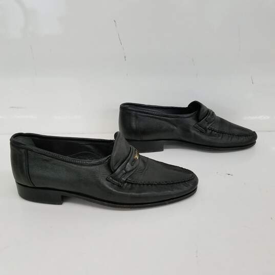 Bally Black Leather Loafers Size 5.5 image number 2