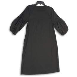 Chico's Womens Black Round Neck Bell Sleeve Knee Length Shift Dress Size 4/6 alternative image