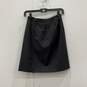 Giorgio Armani Womens Dark Gray Pleated Side Slit A-Line Skirt Size 4 With COA image number 2
