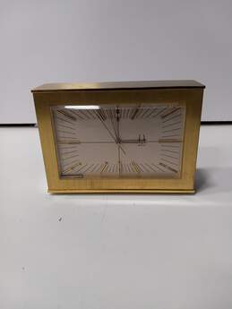 Vintage Bulova D2053-4 Accutron Brass Desktop Clock