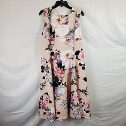 Calvin Klein Women's Beige Floral Print Dress SZ 16 NWT