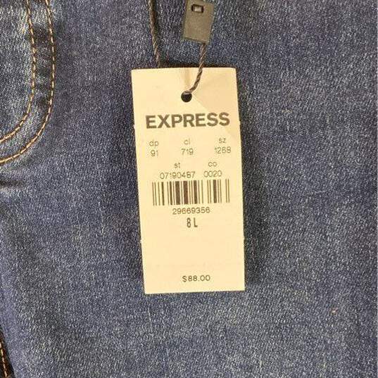 Express Blue Curvy Skinny Jeans - Size 8L image number 3