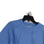 Mens Blue Long Sleeve Crew Neck Regular Fit Pullover T-Shirt Size XL image number 4