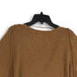 NWT Womens Brown V-Neck Long Sleeve Knit Pullover Sweater Size S/P image number 4