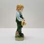 Porcelain Young Boy with Overalls and Hat Figurine image number 3