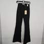 Vibrant Black High Waist Flare Denim Jeans image number 1