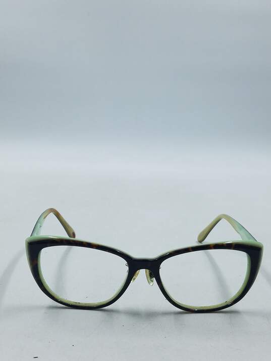 Lulu Guinness Tortoise Oval Eyeglasses image number 2
