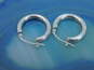 14K White Gold Classic Hoop Earrings 1.0g image number 3