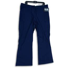 NWT Dickies Womens Navy Blue Elastic Waist Drawstring Medical Pants Size XL