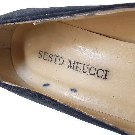 Vintage Sesto Meucci Women's Black Pump Heels Size 5.5 image number 7