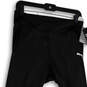 NWT Womens Black Tight Fit High Waist Pull-On Compression Leggings Size M image number 3