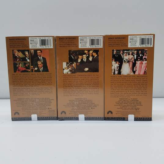 The Godfather Trilogy Box Set on VHS Tapes image number 6