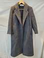 VTG Bert Newman Petite Button Down Long Trench Coat Jacket image number 1