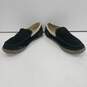 Men's Black Suede Slippers Size 7 image number 2
