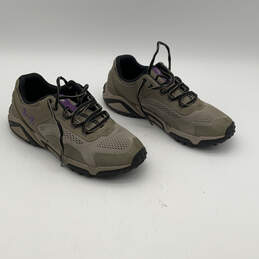 Womans Glenrock Beige Low Top Lace Up Tennis Sneaker Shoes Size 9 alternative image