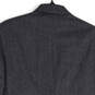 Mens Gray Notch Lapel Flap Pocket Long Sleeve Two Button Blazer Size 40 R image number 4