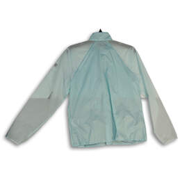 NWT Womens Blue Long Sleeve Mock Neck Full-Zip Windbreaker Jacket Size M alternative image