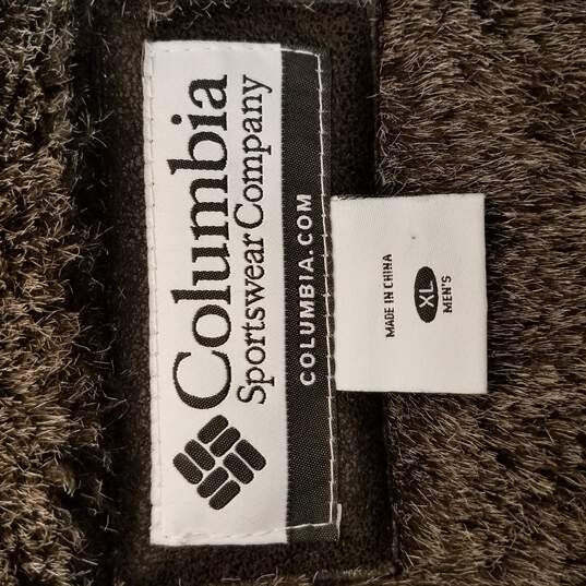 Columbia Men Brown Faux Shearling Lining Jacket  XL image number 3