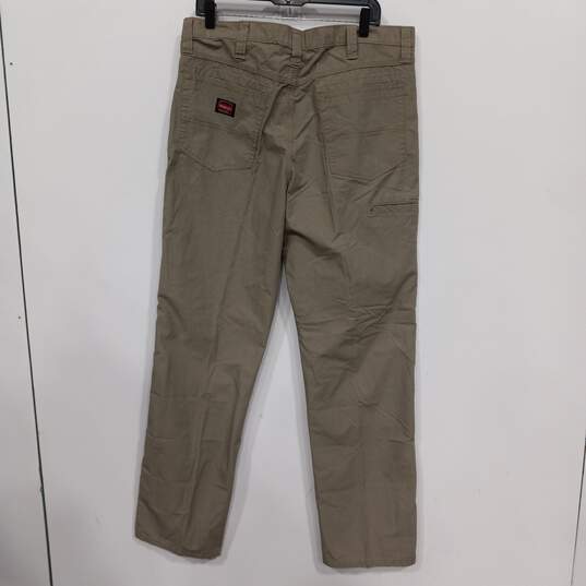 Wrangler Men's Brown Work Pants Size 36 x 34 image number 2