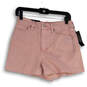 NWT Womens Pink Denim Medium Wash High Rise Girlfriend Shorts Sz 27/4 P image number 3