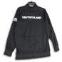 Mens Black Deutscher Long Sleeve Welt Pocket Full-Zip Track Jacket Size XL image number 2