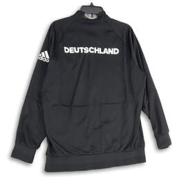 Mens Black Deutscher Long Sleeve Welt Pocket Full-Zip Track Jacket Size XL alternative image