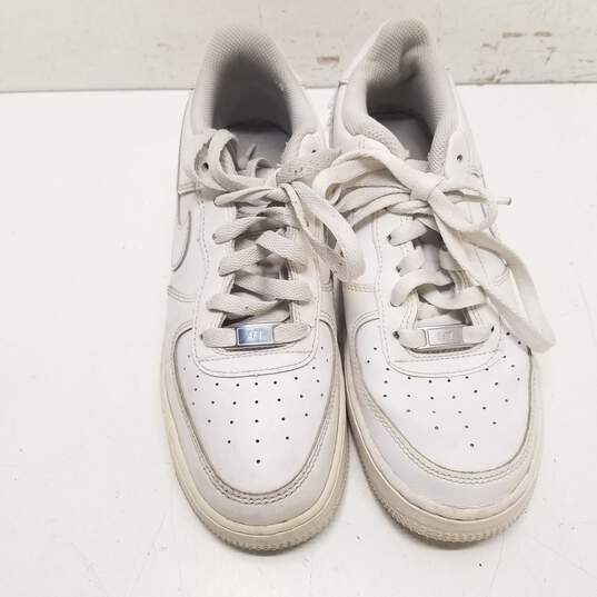 Nike Air Force 1 Leather Sneakers White 6Y Women's 7.5 image number 6